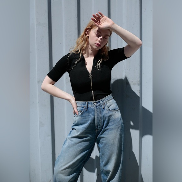 Stoned Immaculate Wonder Years Short Sleeve Bodysuit in Black - Picture 7 of 11